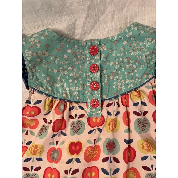 Matilda Jane Girls Dress Size 8 Apples Ruffles And Buttons On Back - EUC - Picture 4 of 8